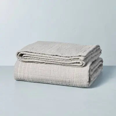 Microstripe Matelassé Coverlet Jet - Hearth & Hand with Magnolia Hearth & Hand with MagnoliaBullseye Deals