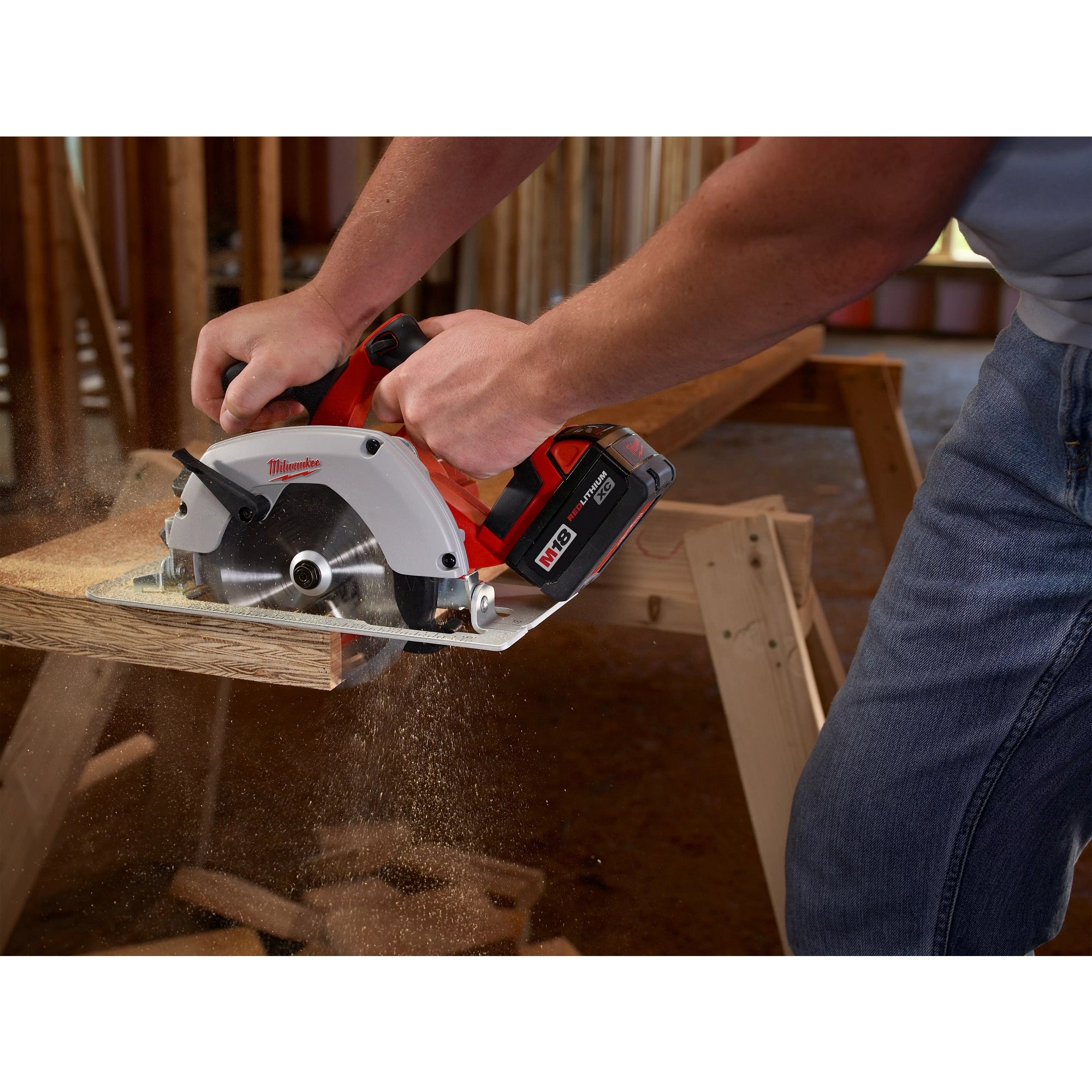 Open Box - Milwaukee 2630-20 M18 18-Volt Lithium-Ion 6-1/2" Cordless Circular Saw Tool-Only