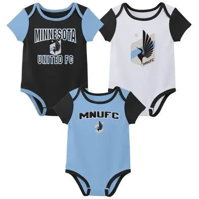 Minnesota United FC Infant 3-Pack Bodysuit | Official MLS Apparel Minnesota United FCBullseye Deals