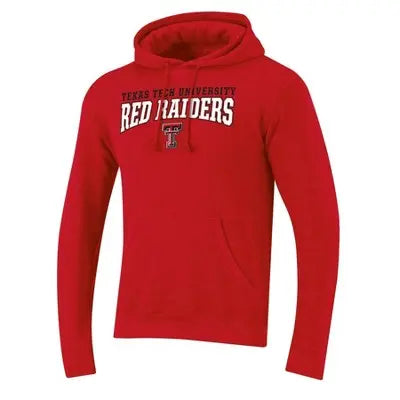 NCAA Licensed Men's Pullover Hooded Fleece Hoodie Screen Print Logo Team Texas Tech Red RaidersBullseye Deals