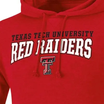 NCAA Licensed Men's Pullover Hooded Fleece Hoodie Screen Print Logo Team Texas Tech Red RaidersBullseye Deals