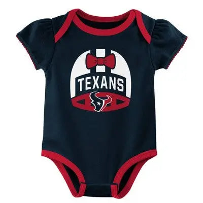 NFL Houston Texans Baby Girls' Onesies 3pk Set - 18M NFLBullseye Deals