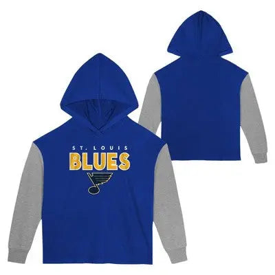 NHL St. Louis Blues Girls' Long Sleeve Poly Fleece Hoodie: Cozy Team Style - Secondipity