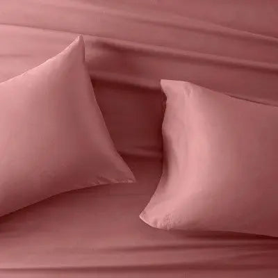 New - 500 Thread Count Washed Supima Sateen Solid Sheet Set Dark - Casaluna CasalunaBullseye Deals