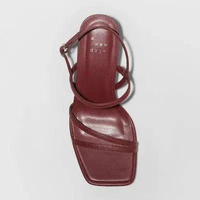 New - A New Day Women's 3" Chunky Block Kitten High Heel Sandals A New DayBullseye Deals