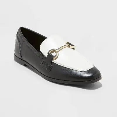 New - A New Day Women's Faux Leather Slip On Loafer Flats Almond Toe Memory Foam A New DayBullseye Deals