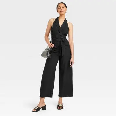 New - A New Day Women's Wide Leg Sleeveless Jumpsuit Full Length Overt Occasion A New DayBullseye Deals