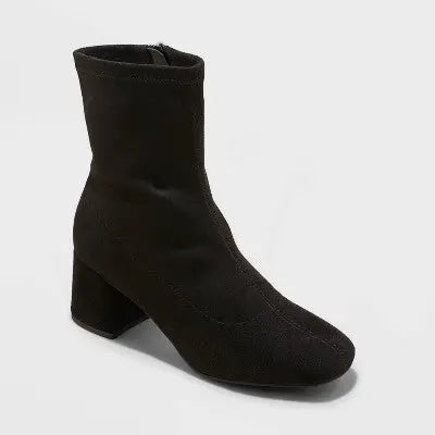 New - A New Day Women's Zipper Ankle Boots Block Heel Ankle Booties A New DayBullseye Deals