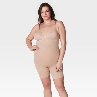 New - ASSETS by SPANX Women's Flawless Finish Plunge Bodysuit ASSETS by SPANXBullseye Deals