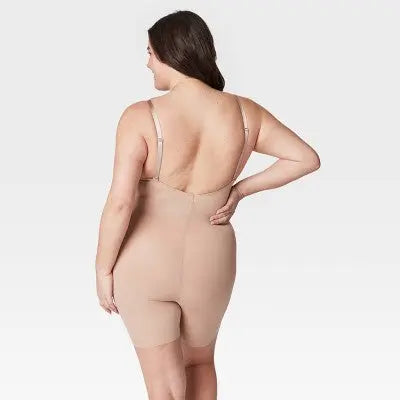 New - ASSETS by SPANX Women's Flawless Finish Plunge Bodysuit ASSETS by SPANXBullseye Deals