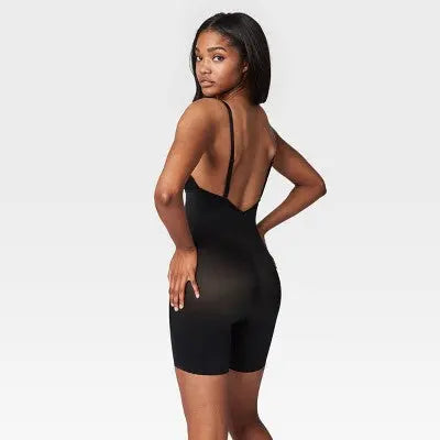 New - ASSETS by SPANX Women's Flawless Finish Plunge Bodysuit ASSETS by SPANXBullseye Deals
