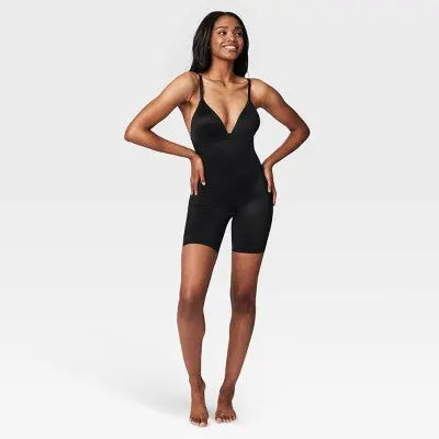 New - ASSETS by SPANX Women's Flawless Finish Plunge Bodysuit ASSETS by SPANXBullseye Deals