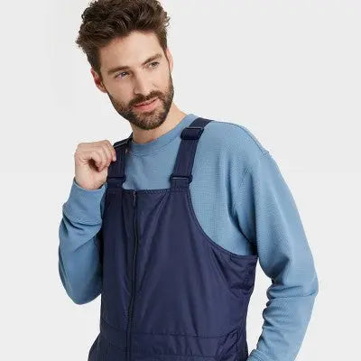 New - All In Motion Men's Snow Bib Fit Full Wind Water Resistant Bib Cold Weather All in MotionBullseye Deals