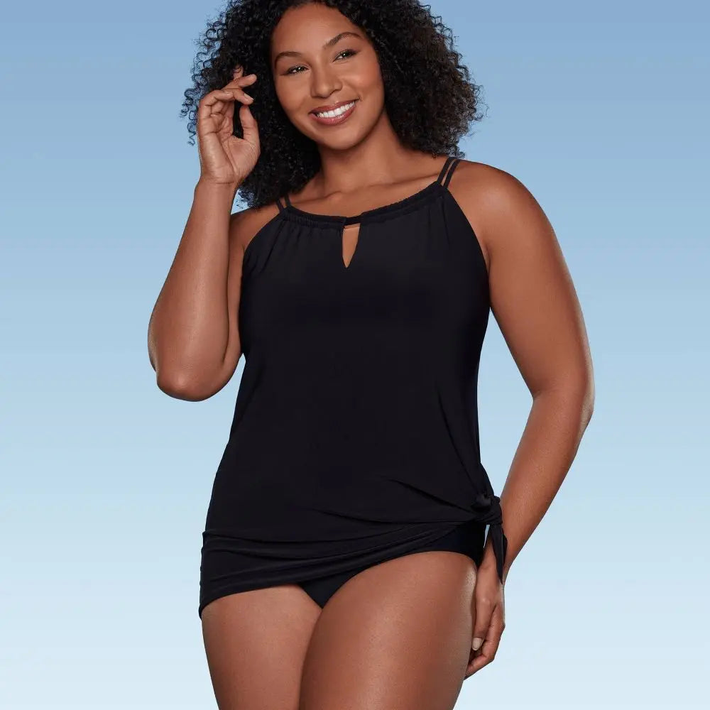 New - Aqua Green Women's High Neck Swim Dress One Piece Swimsuit UPF 50+ Aqua GreenBullseye Deals