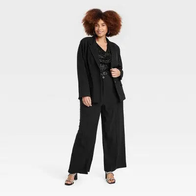 New - Ava & Viv Women's Plus Button Up Blazer Jacket Ava & VivBullseye Deals