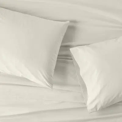 New - Casaluna 250 Thread Count Supima Cotton Percale 4-Piece Sheet Set Durable CasalunaBullseye Deals