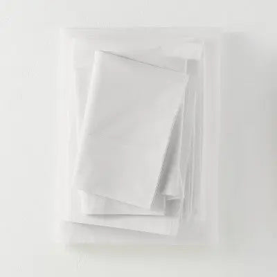 New - Casaluna 250 Thread Count Supima Cotton Percale 4-Piece Sheet Set Durable CasalunaBullseye Deals
