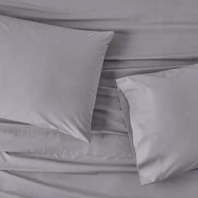 New - Casaluna 250 Thread Count Supima Cotton Percale 4-Piece Sheet Set Durable CasalunaBullseye Deals