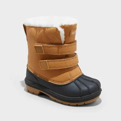 New - Cat & Jack Toddler Faux Fur Hook-And-Loop Ankle Winter Boots Waterproof Cat & JackBullseye Deals