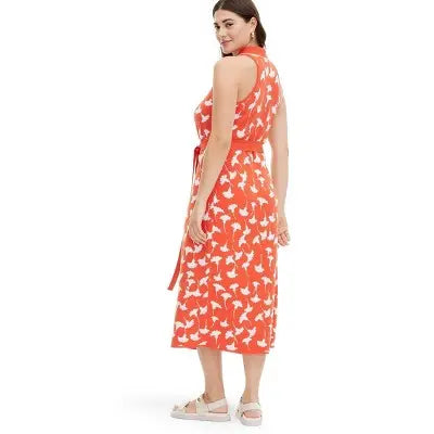 New - Diane von Furstenberg Women's Collared Sleeveless Midi Wrap Dress Diane von Furstenberg for TargetBullseye Deals