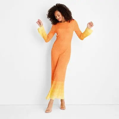 New - Future Collective Jenee Naylor Women's Open Back Maxi Dress Future Collective with Jenee NaylorBullseye Deals