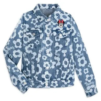 New - Girls' Minnie Mouse Denim Jacket - - Disney Store Disney