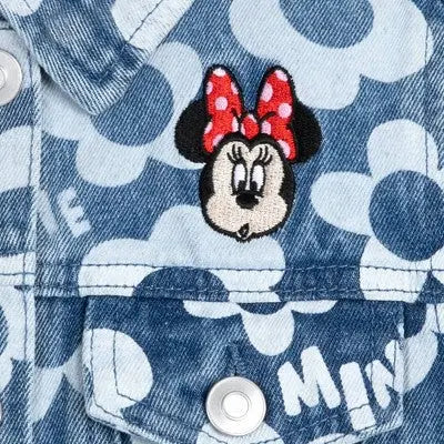 New - Girls' Minnie Mouse Denim Jacket - - Disney Store Disney