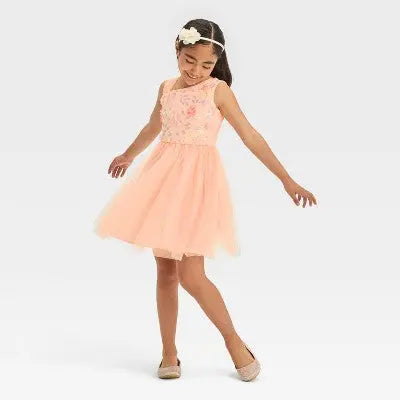 New - Girls' One-Shoulder Sequin Dress - Cat & Jack Cat & JackBullseye Deals