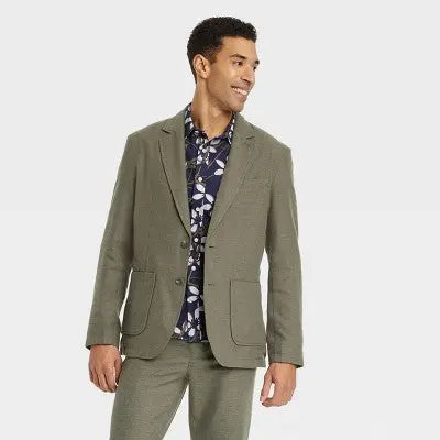 New - Goodfellow & Co Men's Button Up Linen-Blend Blazer Jacket Business Casual Goodfellow & CoBullseye Deals
