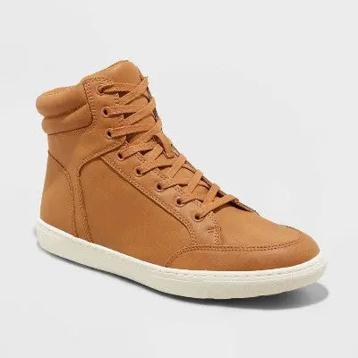 New - Goodfellow & Co Men's High Top Faux Leather Sneakers Boots for Men Goodfellow & CoBullseye Deals