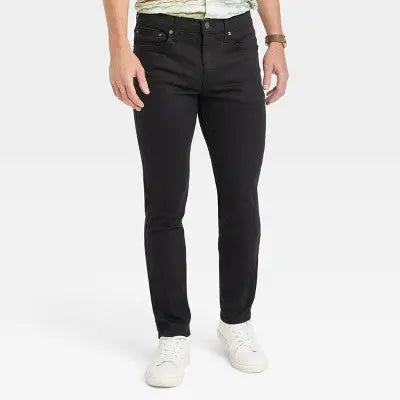 New - Goodfellow & Co Men's Mid Rise Slim Fit Skinny Leg Full Jeans Heavyweight Goodfellow & CoBullseye Deals