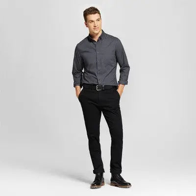 New - Goodfellow & Co Men's Mid Rise Slim Leg Slim Straight Chino Pants Stretch Goodfellow & CoBullseye Deals