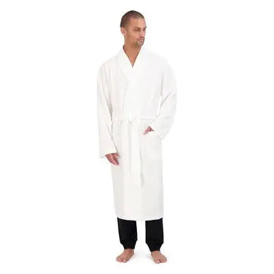 New - Hanes Premium Men's Solid Waffle Robe Hanes PremiumBullseye Deals