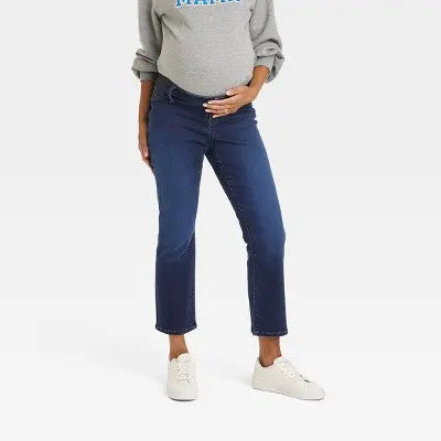 New - Isabel Maternity by Ingrid & High Rise Fit Ankle Bootcut Jeans Isabel Maternity by Ingrid & IsabelBullseye Deals