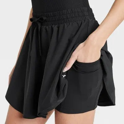 New - JoyLab Women's Athletic Active Romper Mini Skirt with Shorts Skorts JoyLabBullseye Deals