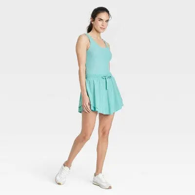 New - JoyLab Women's Athletic Active Romper Mini Skirt with Shorts Skorts JoyLabBullseye Deals