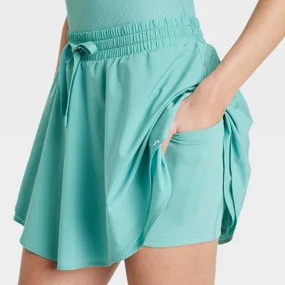 New - JoyLab Women's Athletic Active Romper Mini Skirt with Shorts Skorts JoyLabBullseye Deals
