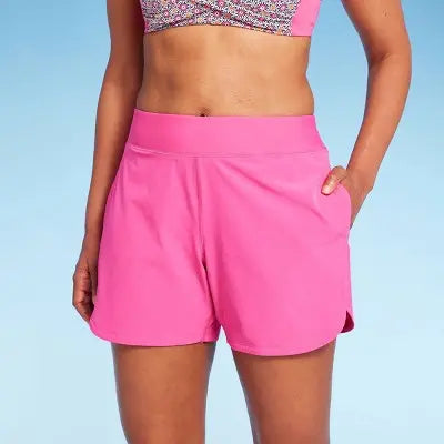 New - Lands' End Women's Swim Shorts Swimwear Bottom Board Shorts Swimsuits UPF 50+ Lands' EndBullseye Deals