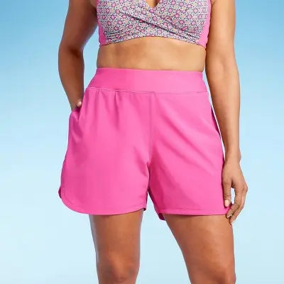 New - Lands' End Women's Swim Shorts Swimwear Bottom Board Shorts Swimsuits UPF 50+ Lands' EndBullseye Deals