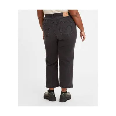 New - Levi's Women's Plus High Rise Straight Leg Crop Straight Jeans Stretch Denim Levi'sBullseye Deals