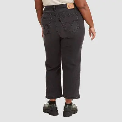 New - Levi's Women's Plus High Rise Straight Leg Crop Straight Jeans Stretch Denim Levi'sBullseye Deals