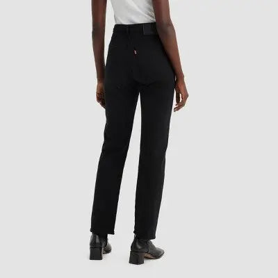 New - Levi's Women's Plus High Rise Straight Leg Crop Straight Jeans Stretch Denim Levi'sBullseye Deals