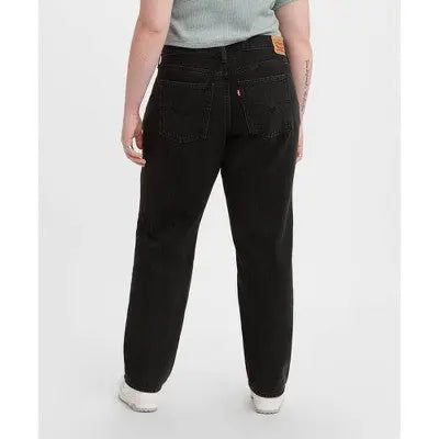 New - Levi's Women's Plus Size Mid-Rise '94 Baggy Straight Jeans - Black Stonewash 20 Levi'sBullseye Deals