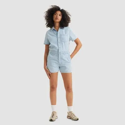 New - Levi's Women's Short Sleeve Romper Levi'sBullseye Deals
