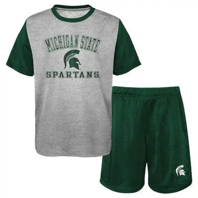 New - NCAA Michigan State Spartans Toddler Boys' T-Shirt & Shorts Set NCAABullseye Deals
