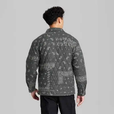 New - Original Use Men's Button Up Winter Flannel Shirt Jacket Quilted Full Lining Original UseBullseye Deals