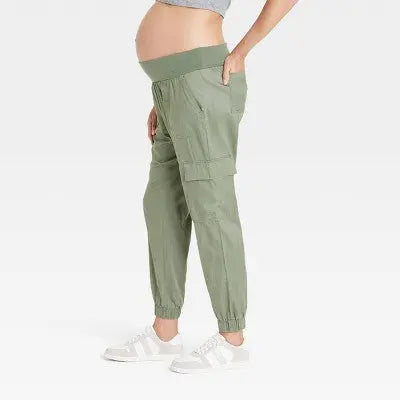 New - Over Belly High-Rise Maternity Joggers - Isabel Maternity by Ingrid & Isabel Isabel Maternity by Ingrid & IsabelBullseye Deals