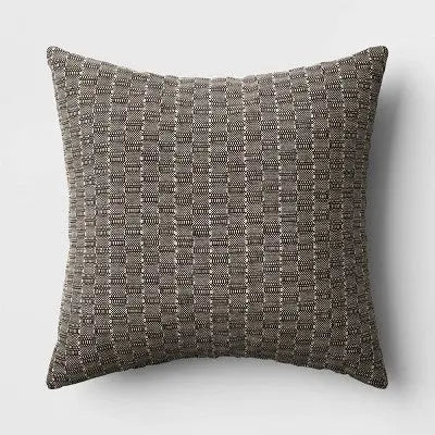 New - Oversized Textural Woven Square Throw Pillow - Threshold ThresholdBullseye Deals