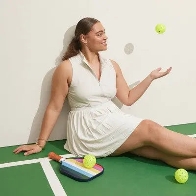 New - Prince Pickleball Women's Zip-Front Pleated Dress Prince SportsBullseye Deals