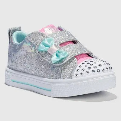 New - S SPORT BY SKECHERS Toddler Mesh Glitter Sneakers Light Up Rhinestone Bow-Tie S SPORT BY SKECHERSBullseye Deals